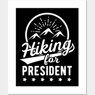 Hiking Mountains Outdoor Retro Gift Posters and Art